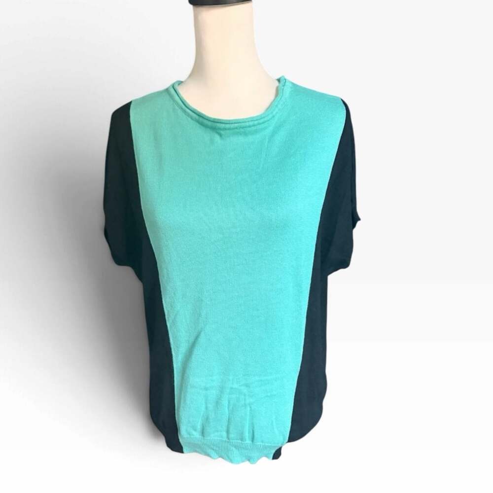 Joseph A. Short Sleeve Green Black Medium